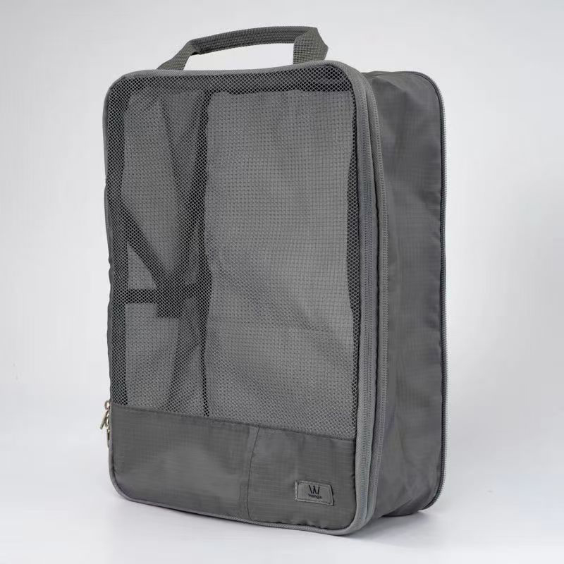 Seven-piece storage set (black and beige)
