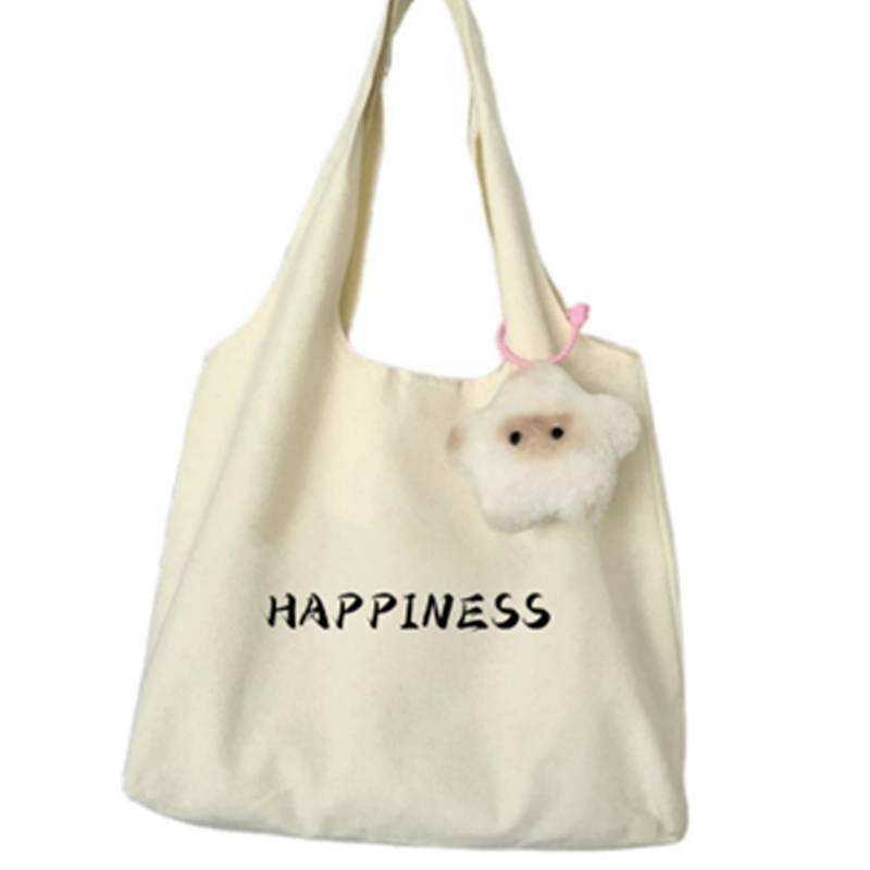 White simple canvas bag