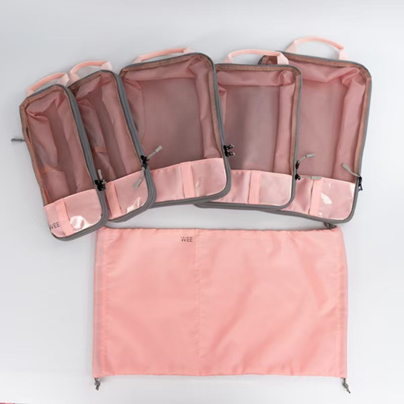 Pink storage package six pieces