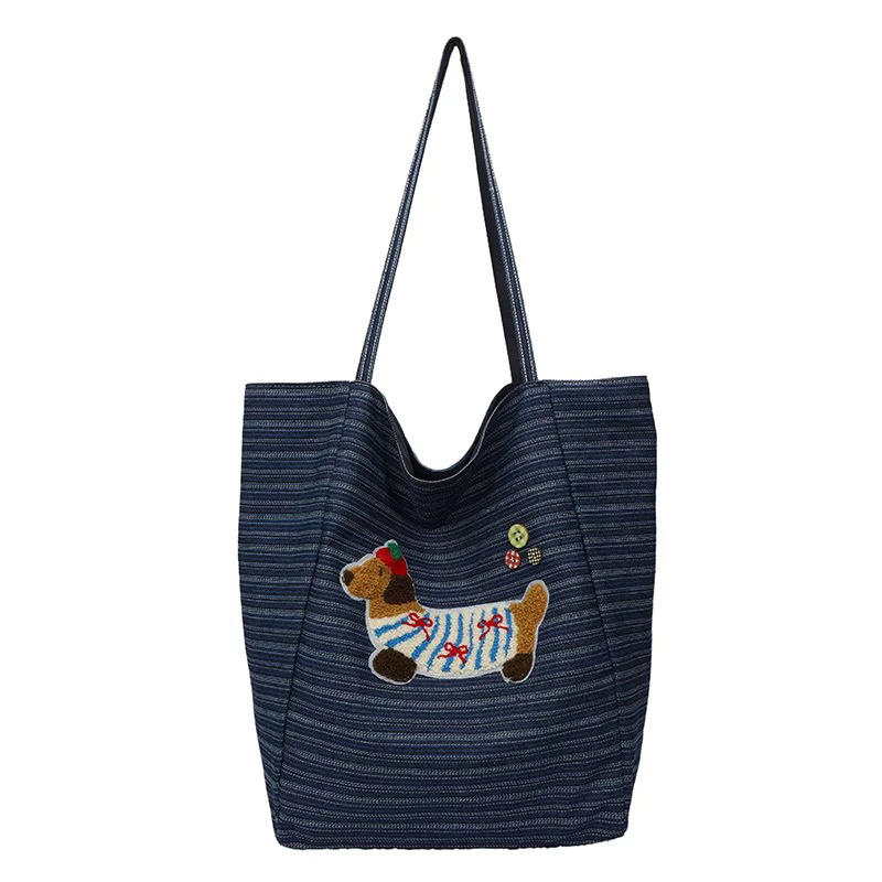 Sausage dog canvas bag